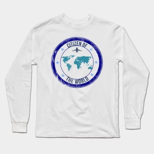 Travel the world stamp Long Sleeve T-Shirt